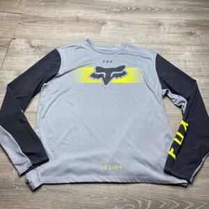 Fox Racing‎ Legion Ranger Jersey Mens XXL Grey Black Long Sleeve Moto 29631
